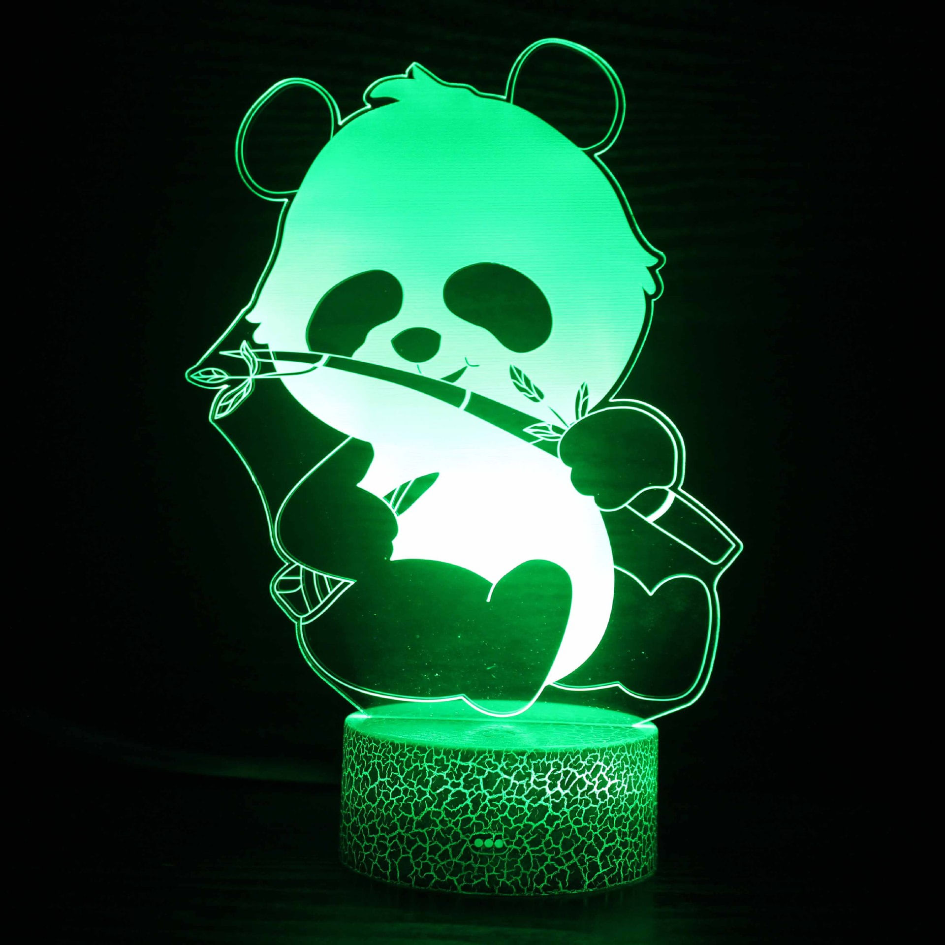 Lâmpada 3D Panda, Urso Preto, Urso Polar Led Creative Visual