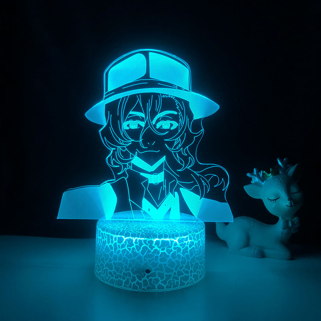 Anime 3d Night Light Bungo Stray Dogs Dazai Osamu Akutagawa