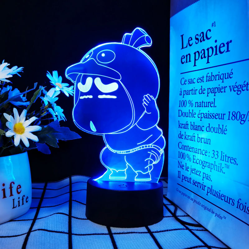 Decoração De Mesa Night Light 3d Crayon Shin-chan