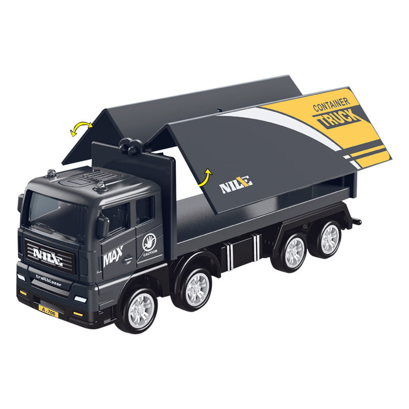 Caminhão De Transporte De Brinquedos Nila Squad Leader 706-28 Para Meninos