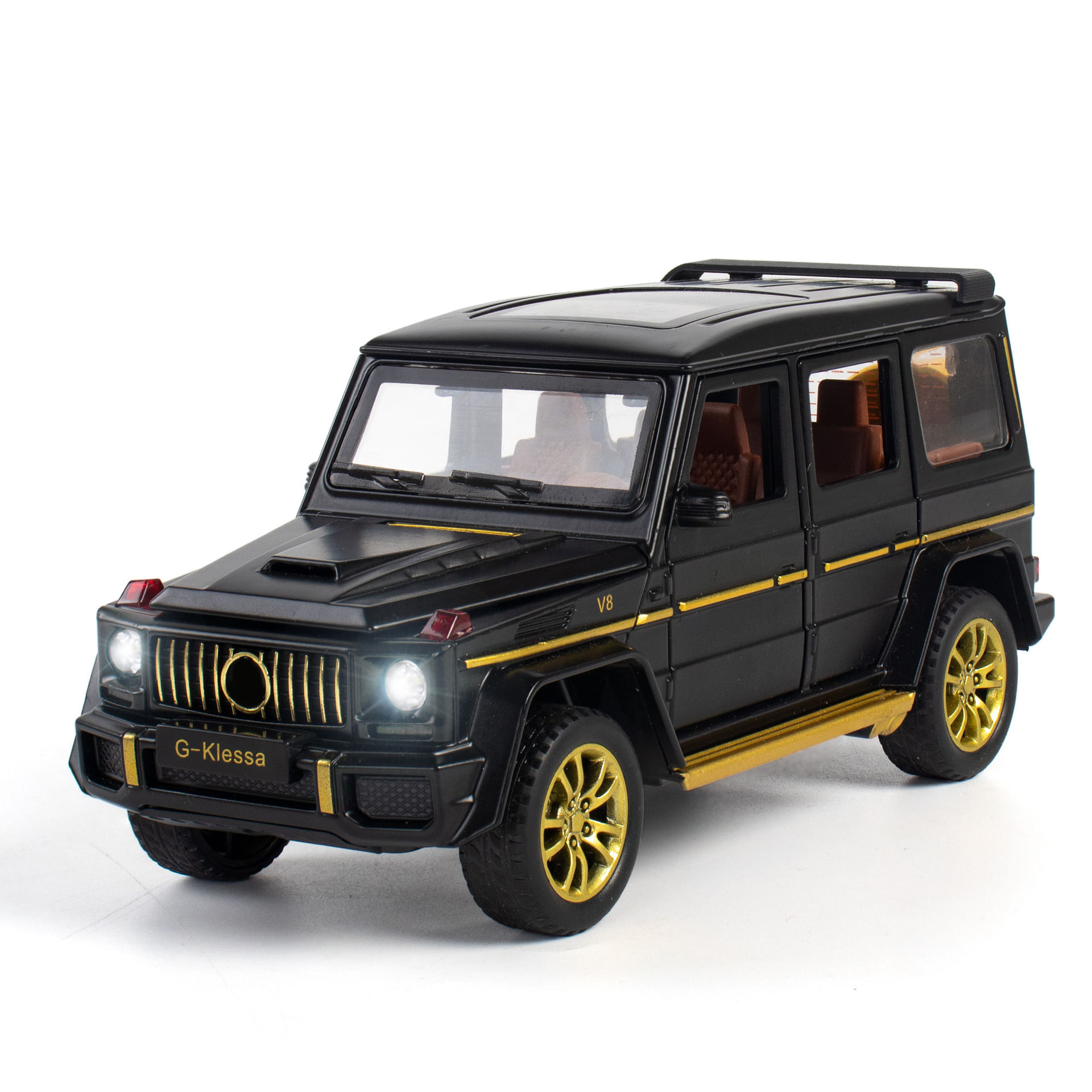 Carro Fundido Sob Pressão Mercedes-Benz G63 Escala 1:32 Com Caixa De Acrílico