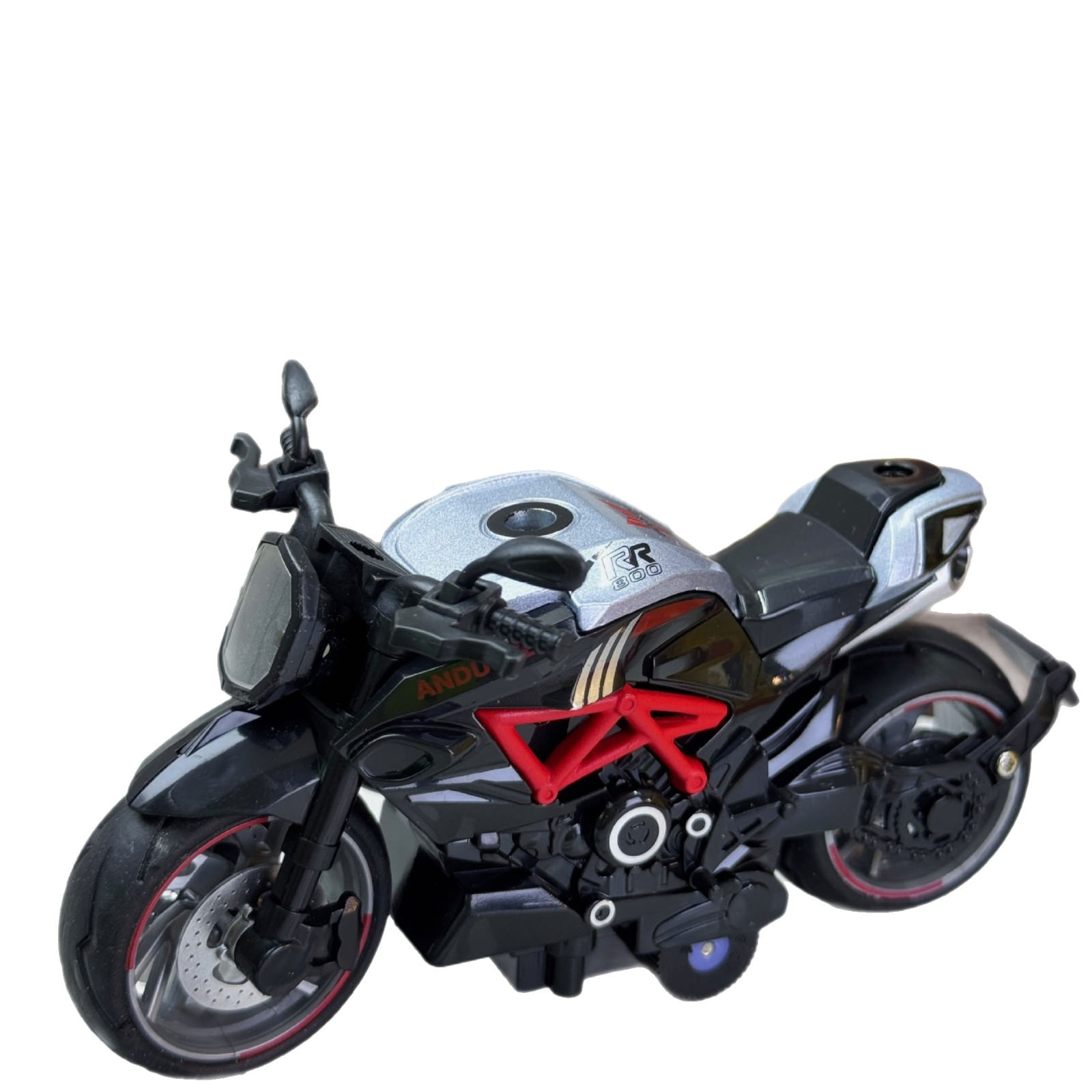 Brinquedo De Motocicleta Augusta Alloy Inertia Com Janela Que Pode Ser Aberta