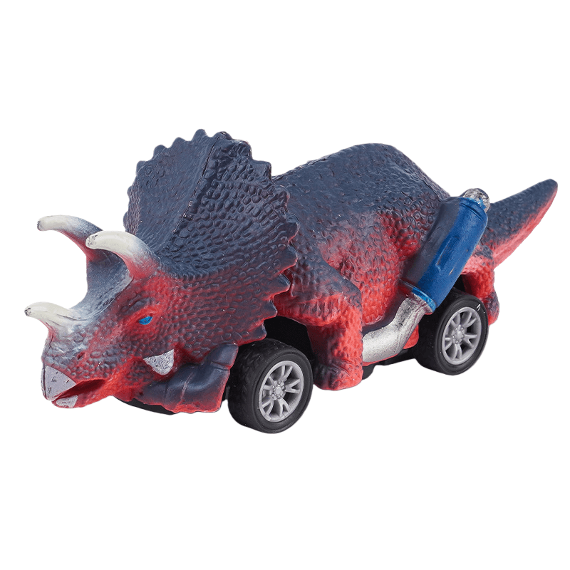 Dinosaur Pull-back Toy Educational Fun Car For Boys Blue