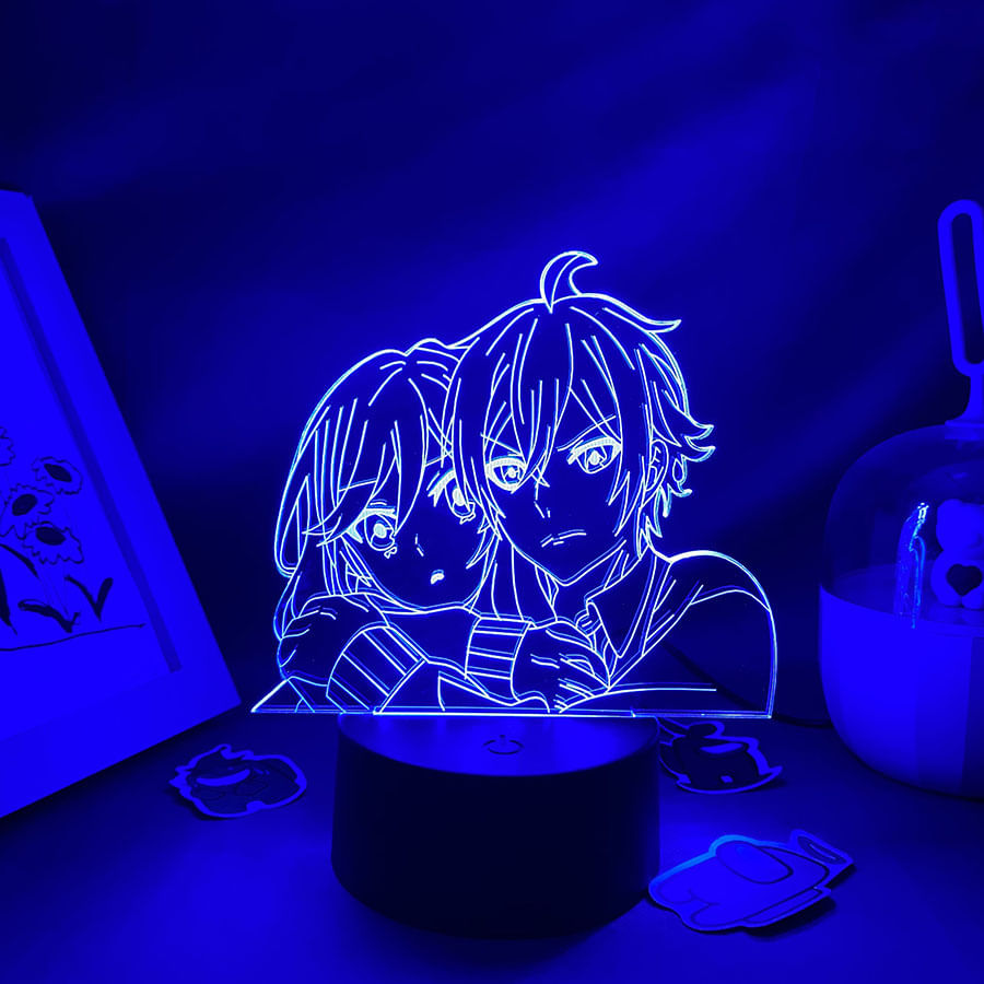 Modelo 3d De Acrílico À Luz Noturna Horimiya Protagonist Manga