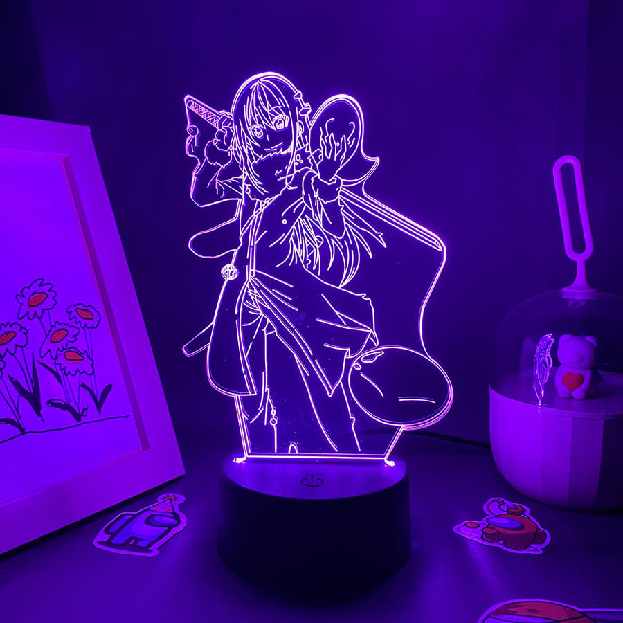 Personagem De Anime 3D Night Light That Time I Got Reencarnated