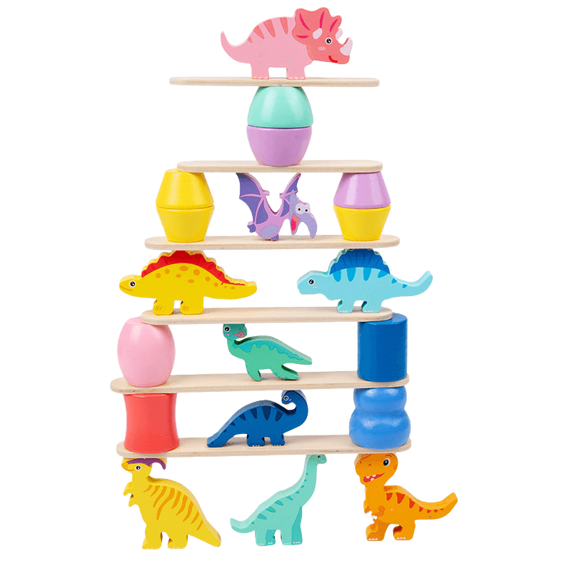 Stacking Game Children Dinosaur Early Learning Education