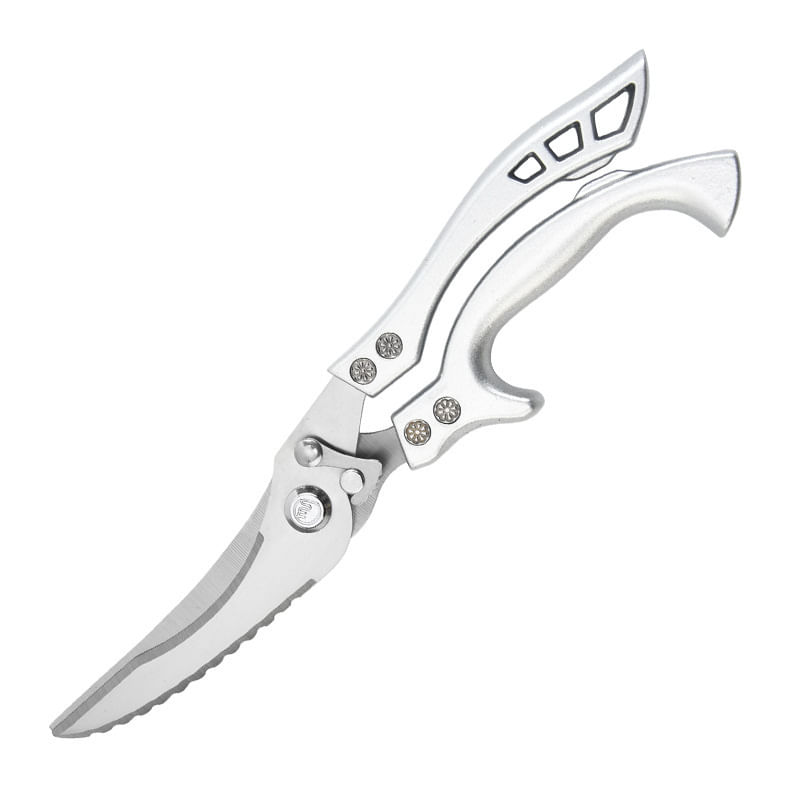 Tesoura De Cozinha Heavy Duty Stainless Steel Silver