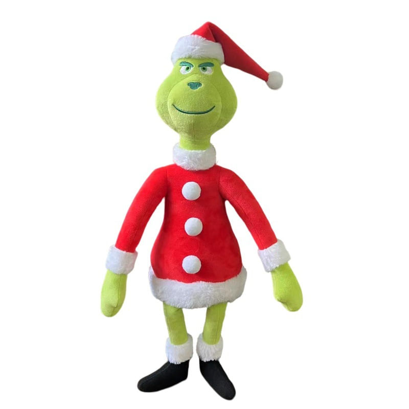 Brinquedo De Boneca De Pelúcia Christmas Grinch Red 55 Cm Para Crianças E Fãs