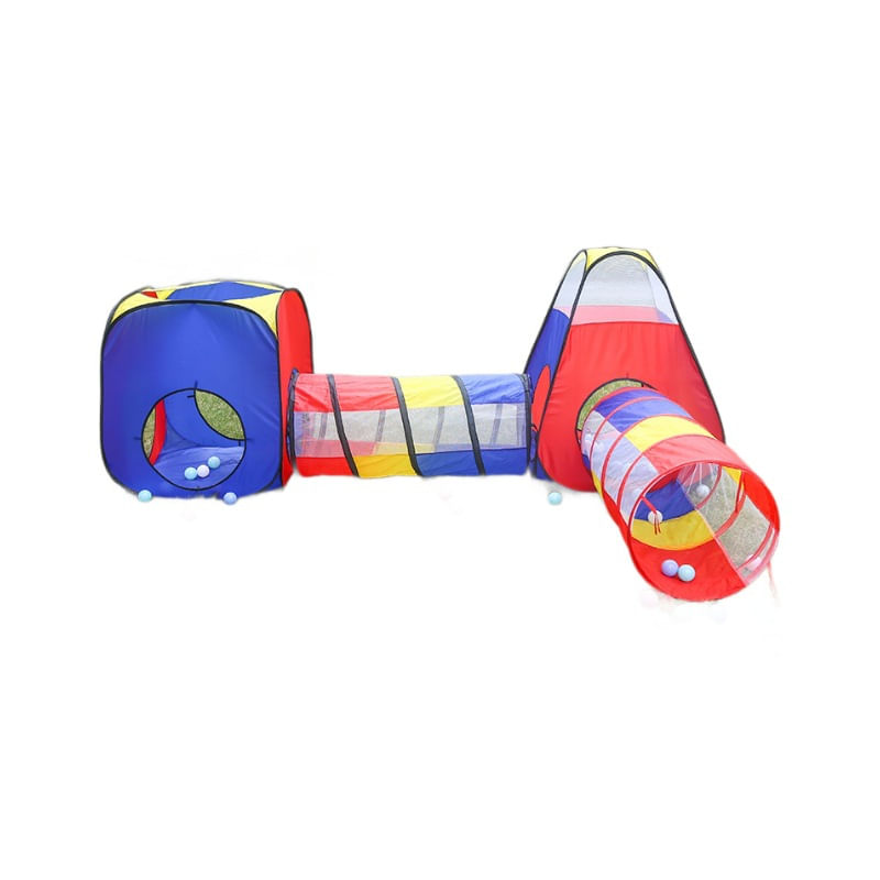 Conjunto Kids Play Tent And Crawl Tunnel, 4 Peças Para Interior E Exterior