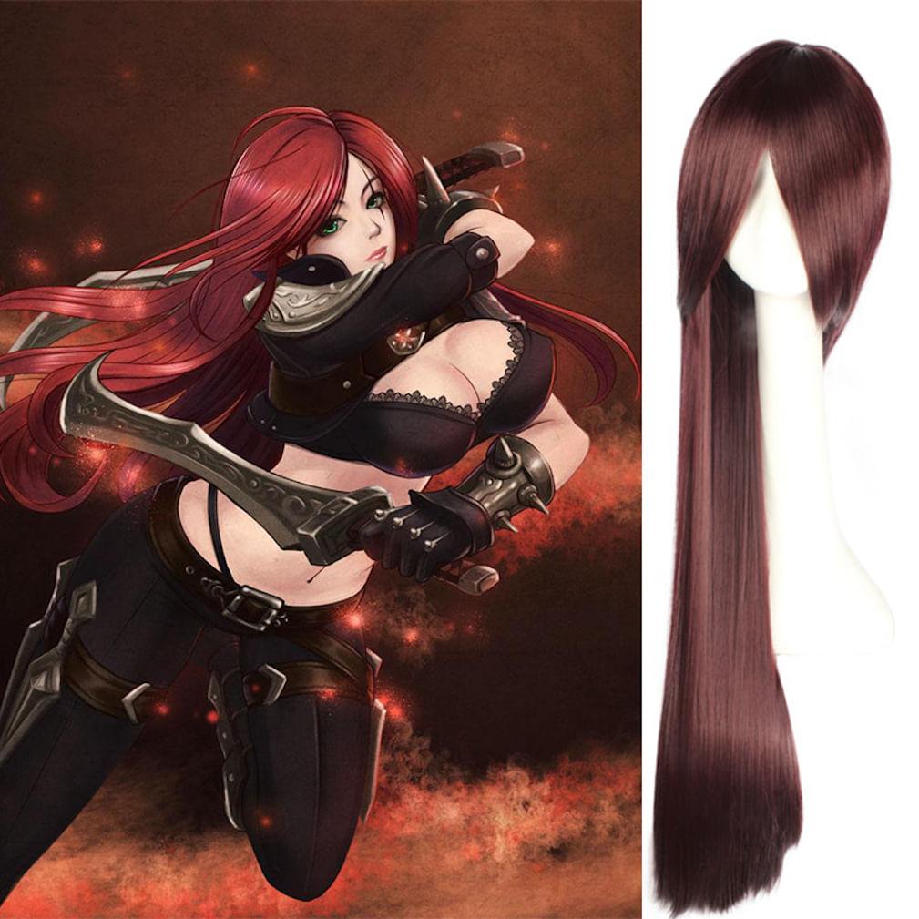 Anime Cosplay Sword Ominouss Blade Katarina Com 100 Cm De Cabelo