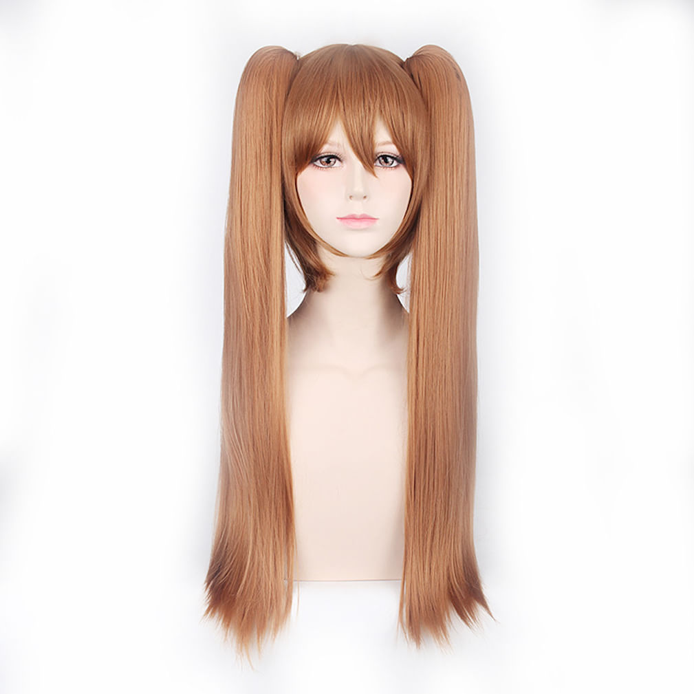 Peruca Cosplay Anime Rosa Kirkland Chá Sintético Marrom 70cm