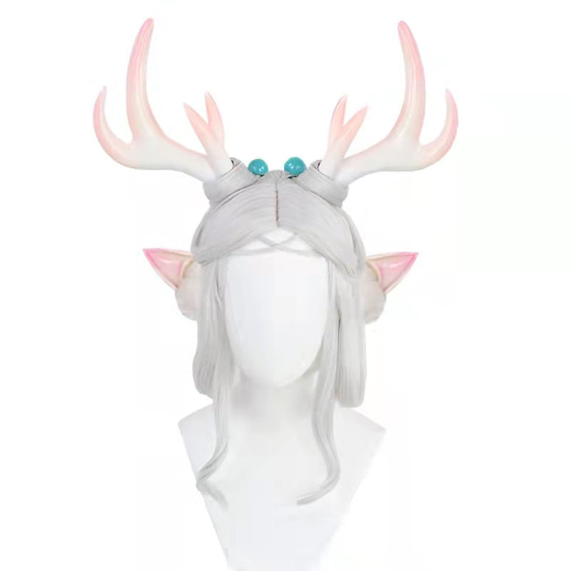 Cosplay Sintético De Anime Wig Deer Para Cosplay De Halloween