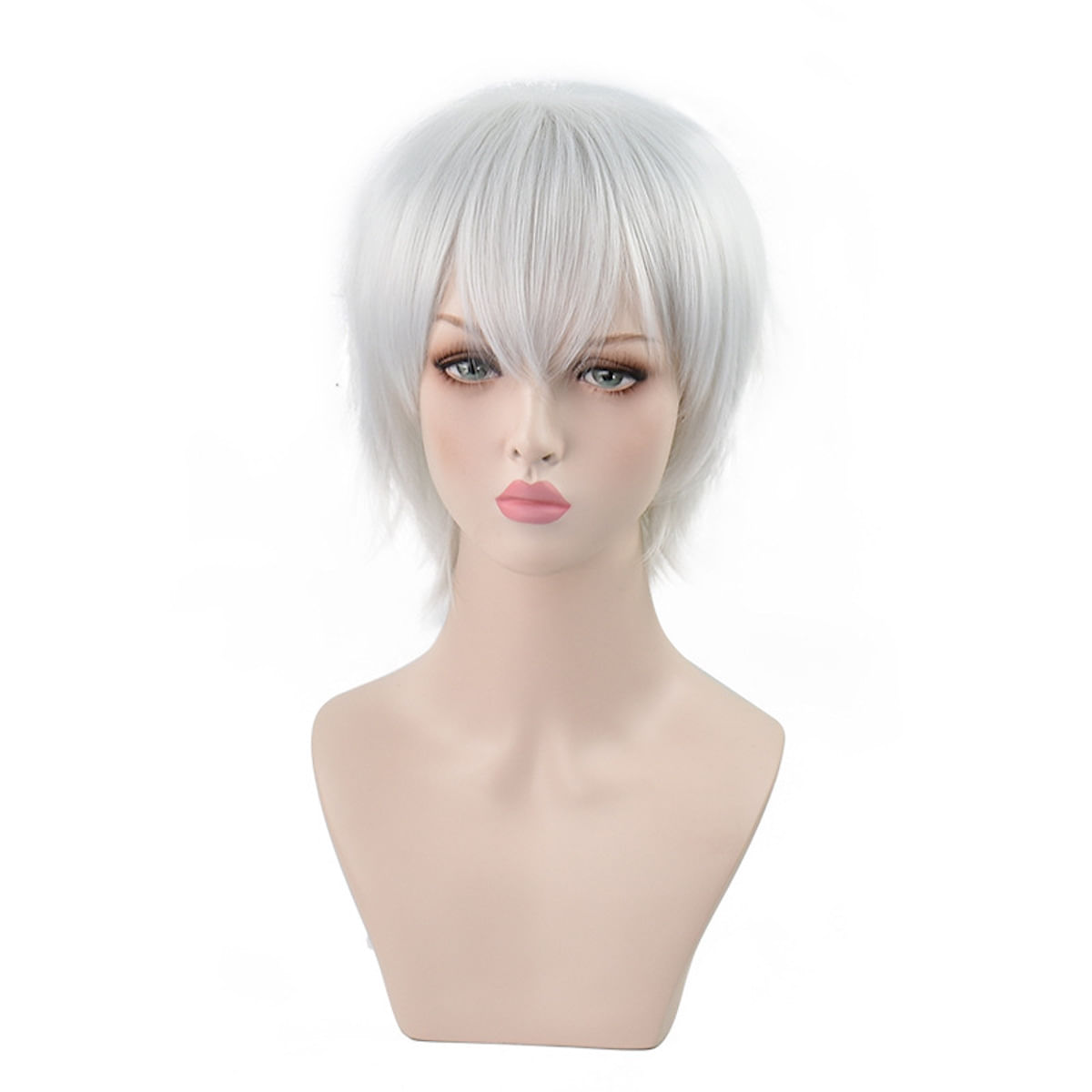 Peruca De Cosplay Tokyo Ghoul Kaneki Ken Anime 30cm Para Halloween