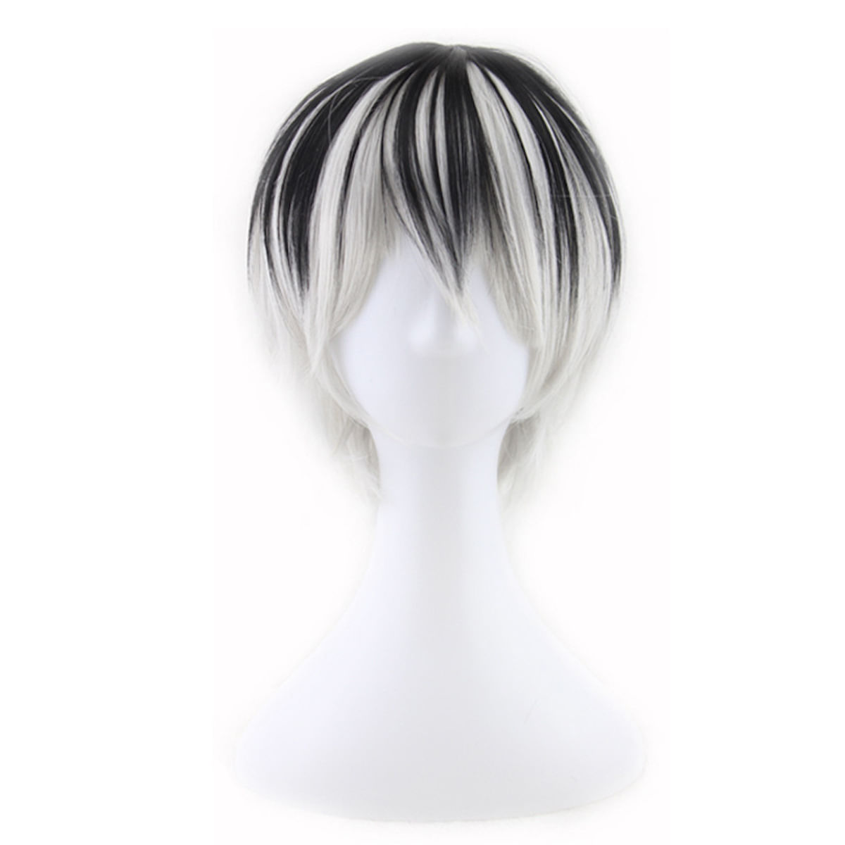 Peruca De Cosplay Tokyo Ghouls Anime Short Hair 220g Resistente Ao Calor