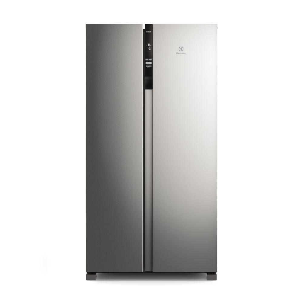 Geladeira Electrolux Frost Free Inverter 435l Efficient Com Autosense Side By Side Inox Look 127v