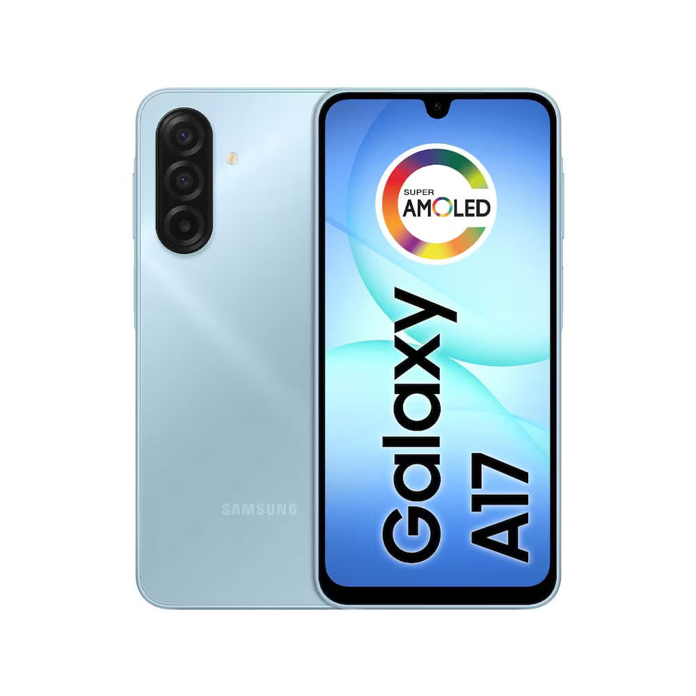 Celular Galaxy A17 4G Tela 6.7 Polegadas 256GB Super Amoled Câmera Tripla 50MP Azul Samsung