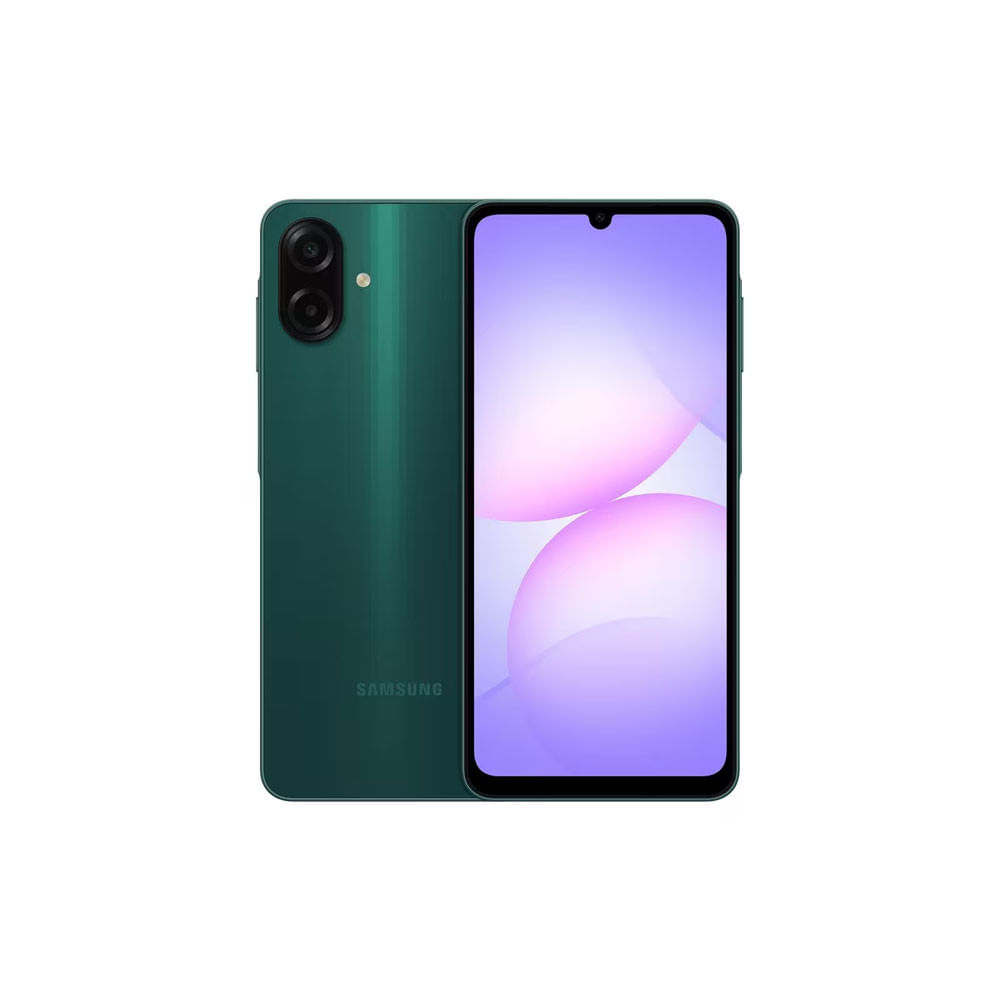 Celular Galaxy A07 Tela 6.7 256GB 4G 90Hz Câmera Dupla 50MP Verde Samsung