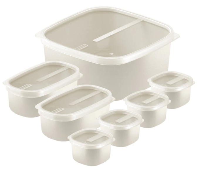 Kit De Potes Hermeticos Antibacteriano Tramontina 7pc Ellegance Cook