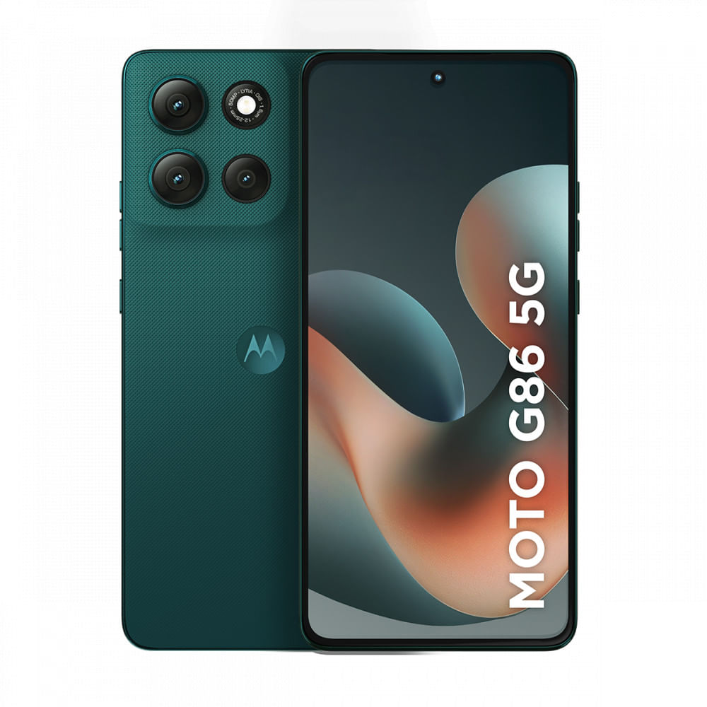 Smartphone Moto G86 5G Tela 6,7 1.5K POLED 512GB Câmera Sony 50MP Verde Escuro Motorola