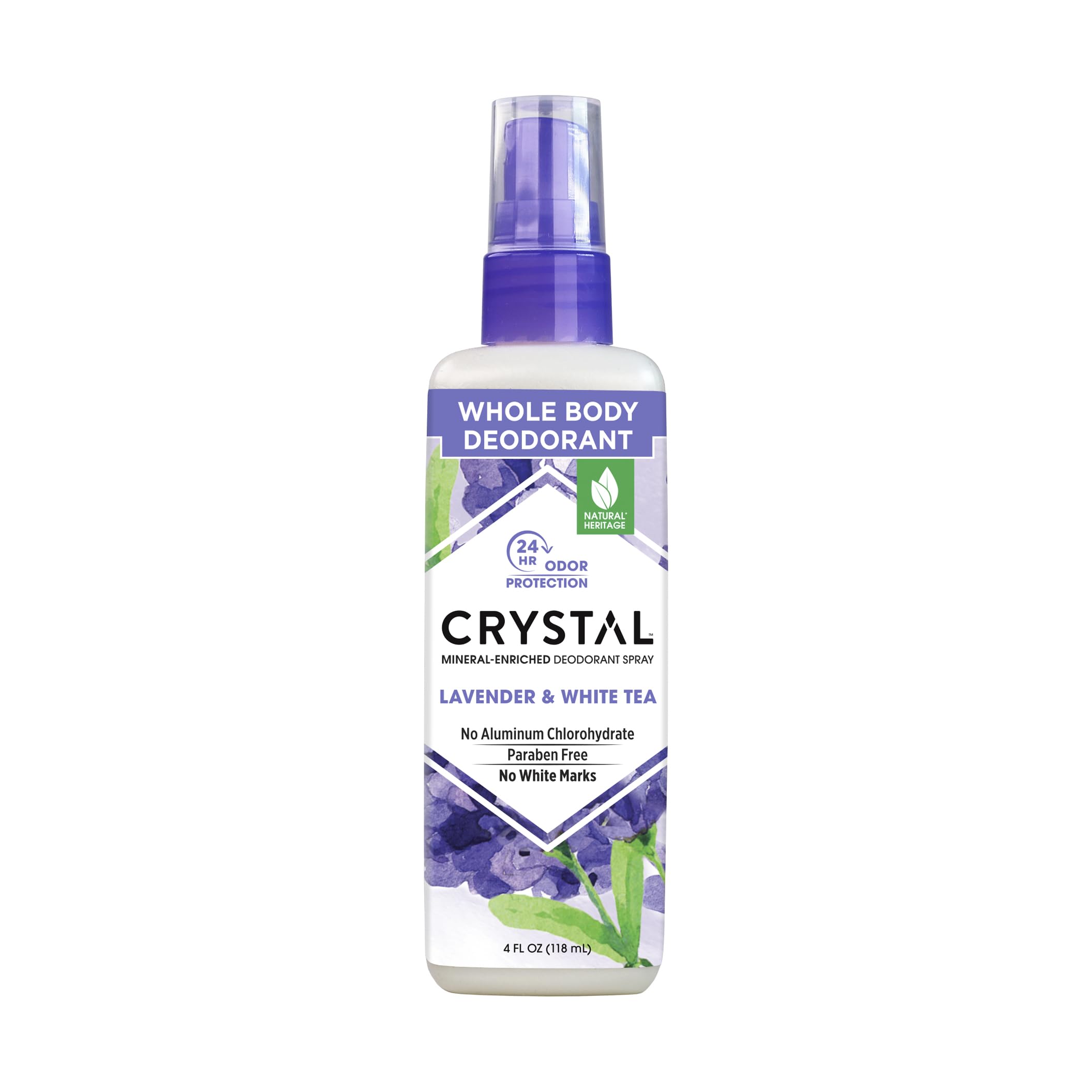 Spray Corporal Desodorante Crystal Essence Lavanda E Chá Branco 120ml