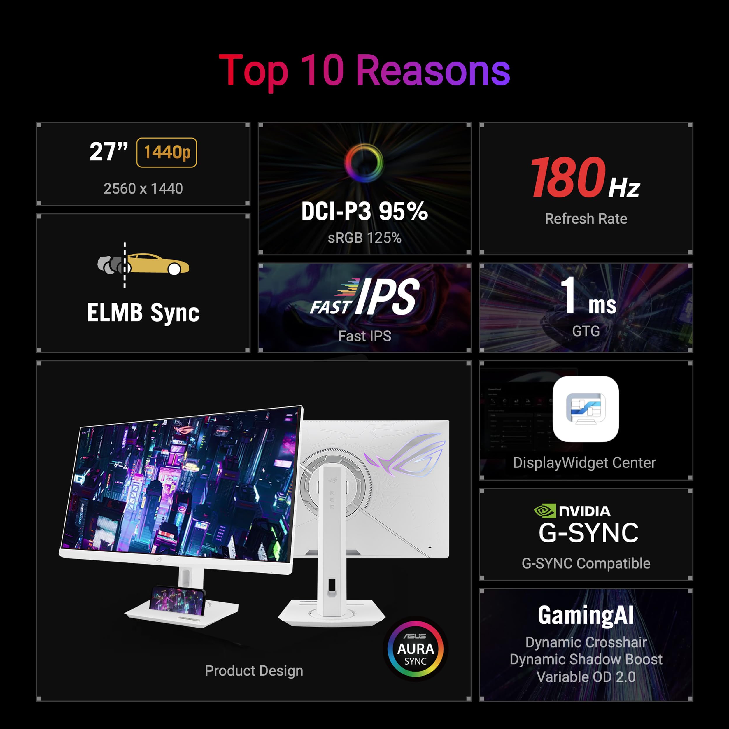 Monitor Asus Rog Strix Xg27acg-w 27