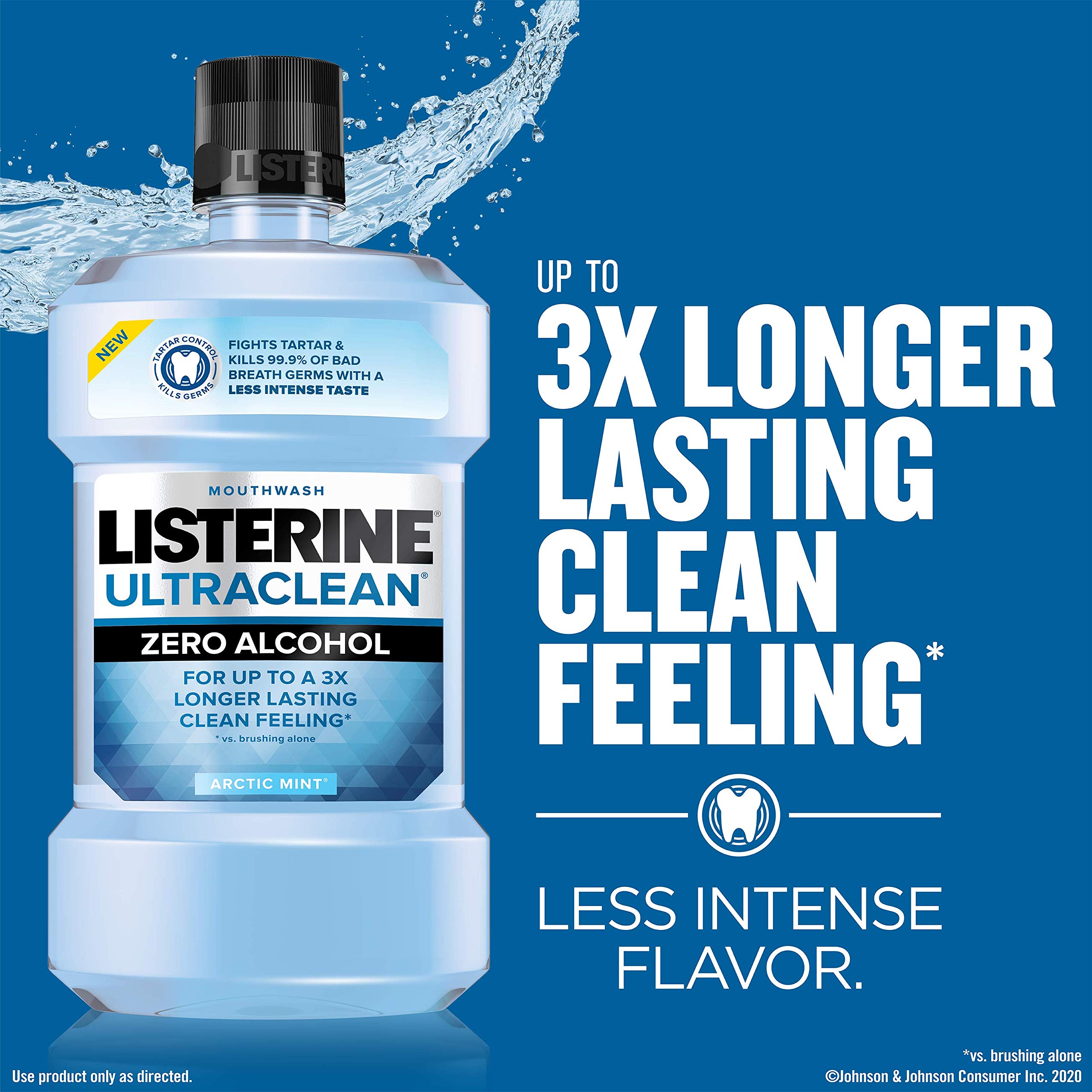 Enxaguante Bucal Listerine Ultraclean Zero Alcohol Tartar Control 1l