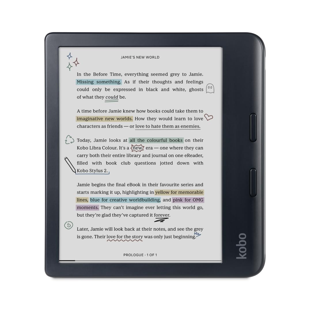 Ereader Kobo Libra Color 7" Impermeável Cor E Ink