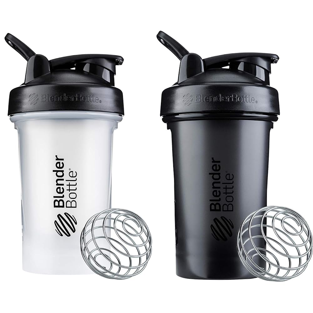 Misturador De Garrafas Shaker Bottle Classic V2 600 Ml Transparente/Preto