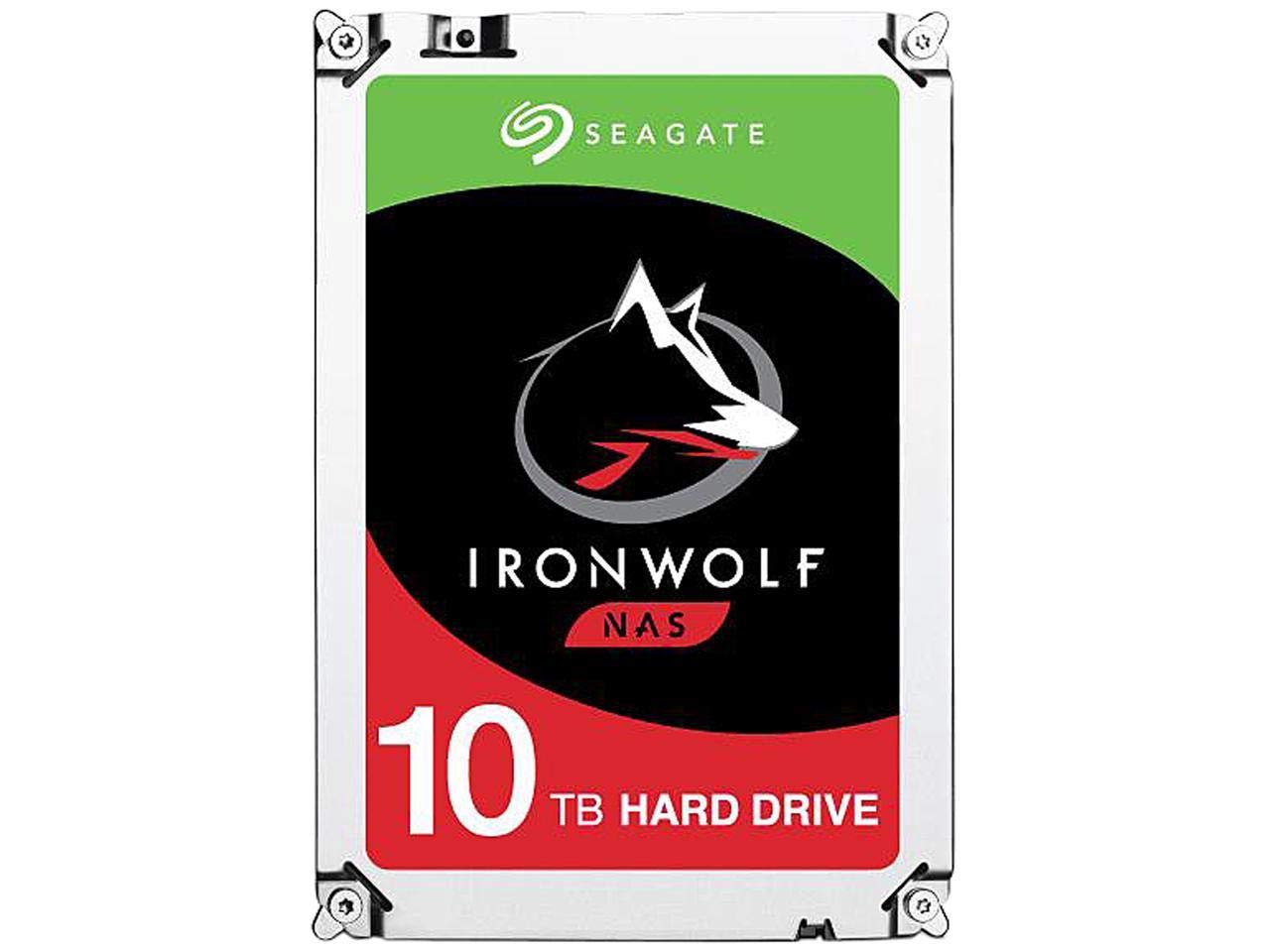 Disco Rígido Seagate Ironwolf 10 Tb Nas Interno Sata De 3,5 Polegadas