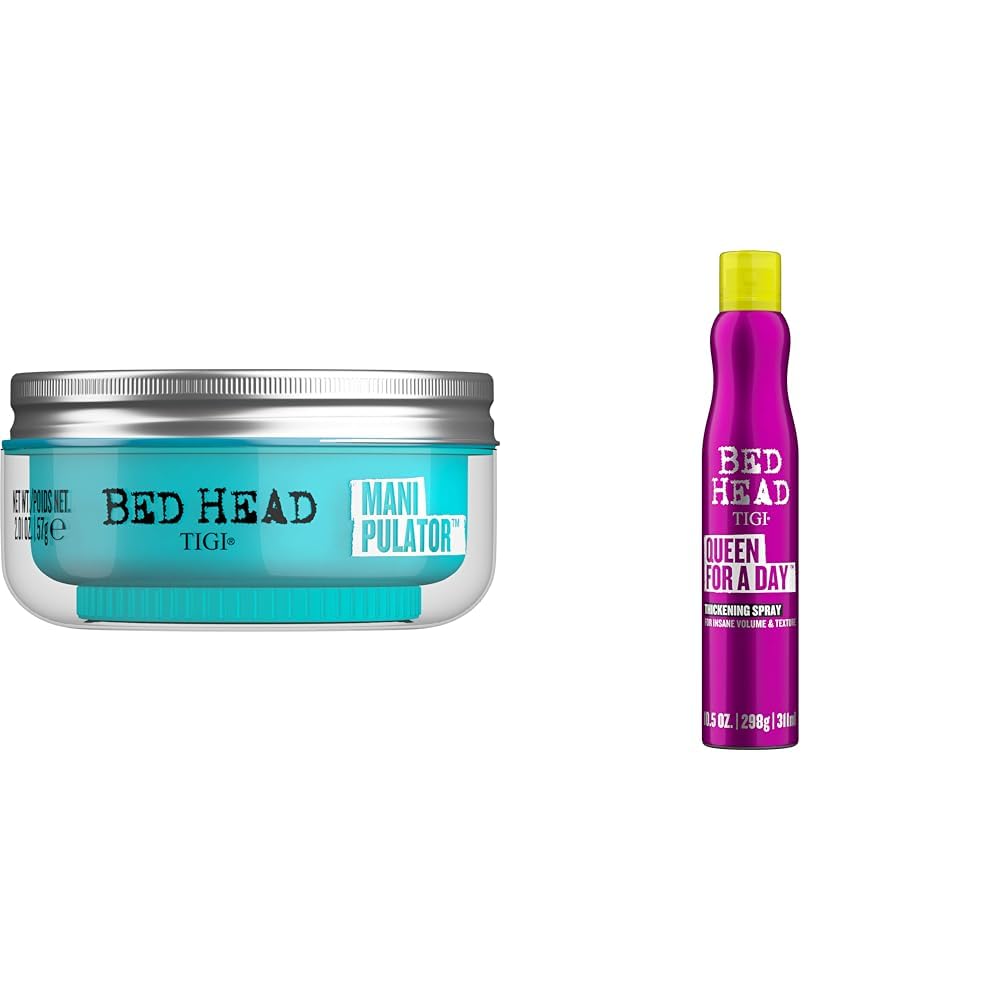 Set Para Peinar Tigi Bed Head Manipulator Cera Modeladora 60 Ml Y Spray