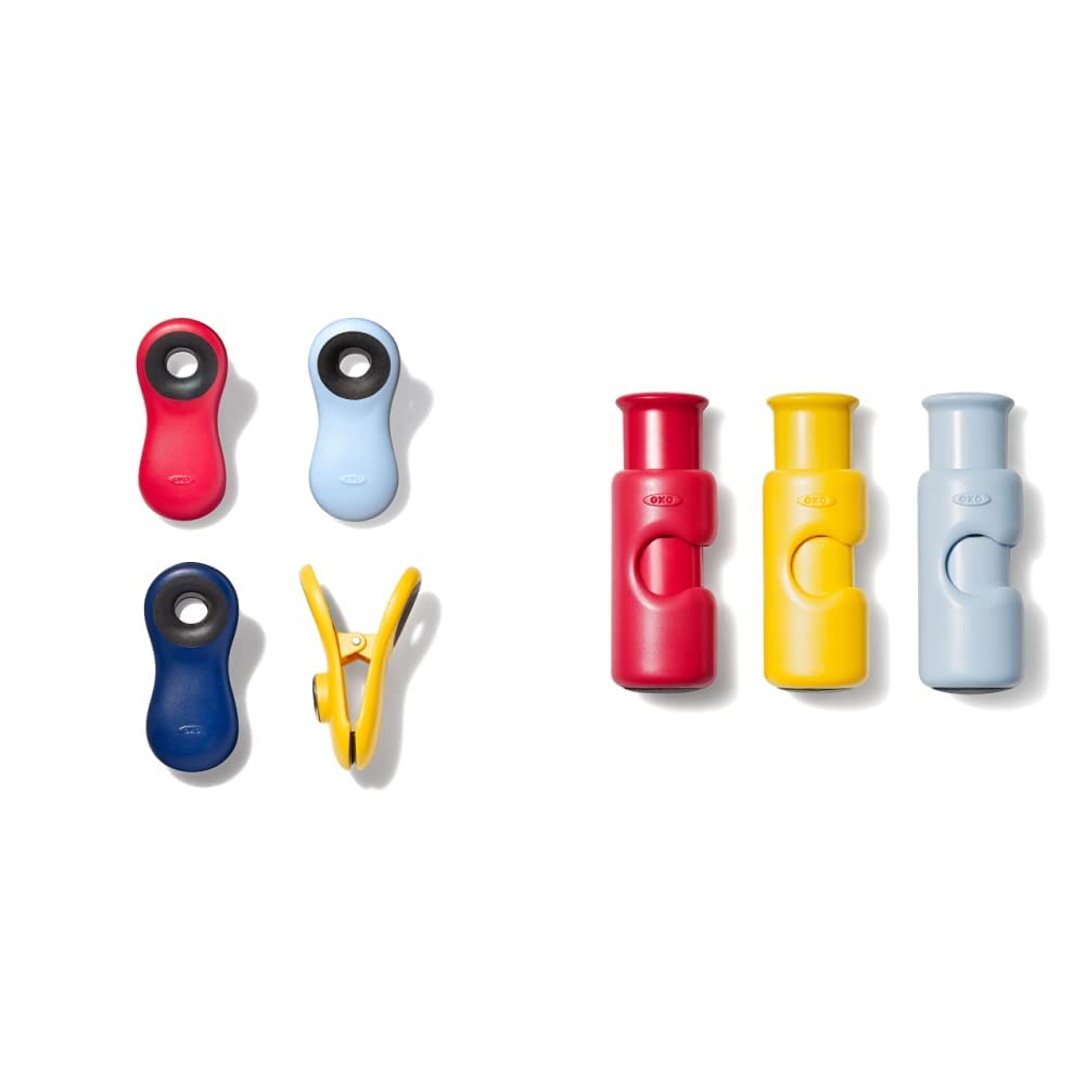 Set De Clips Y Abrochadores Para Bolsas Colección Oxo Good Grips (4 Piezas)