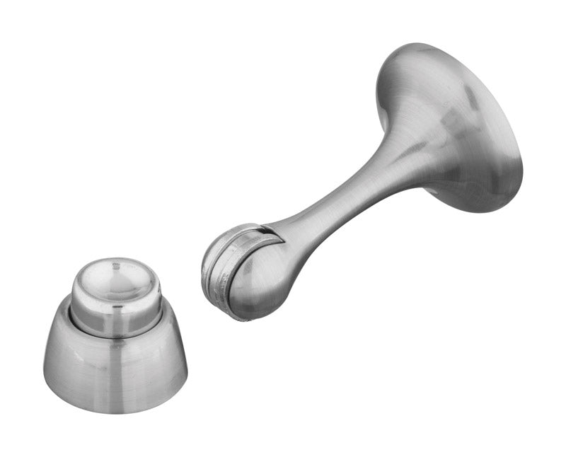 Batente De Porta Magnético National Hardware Zinc Satin Nickel