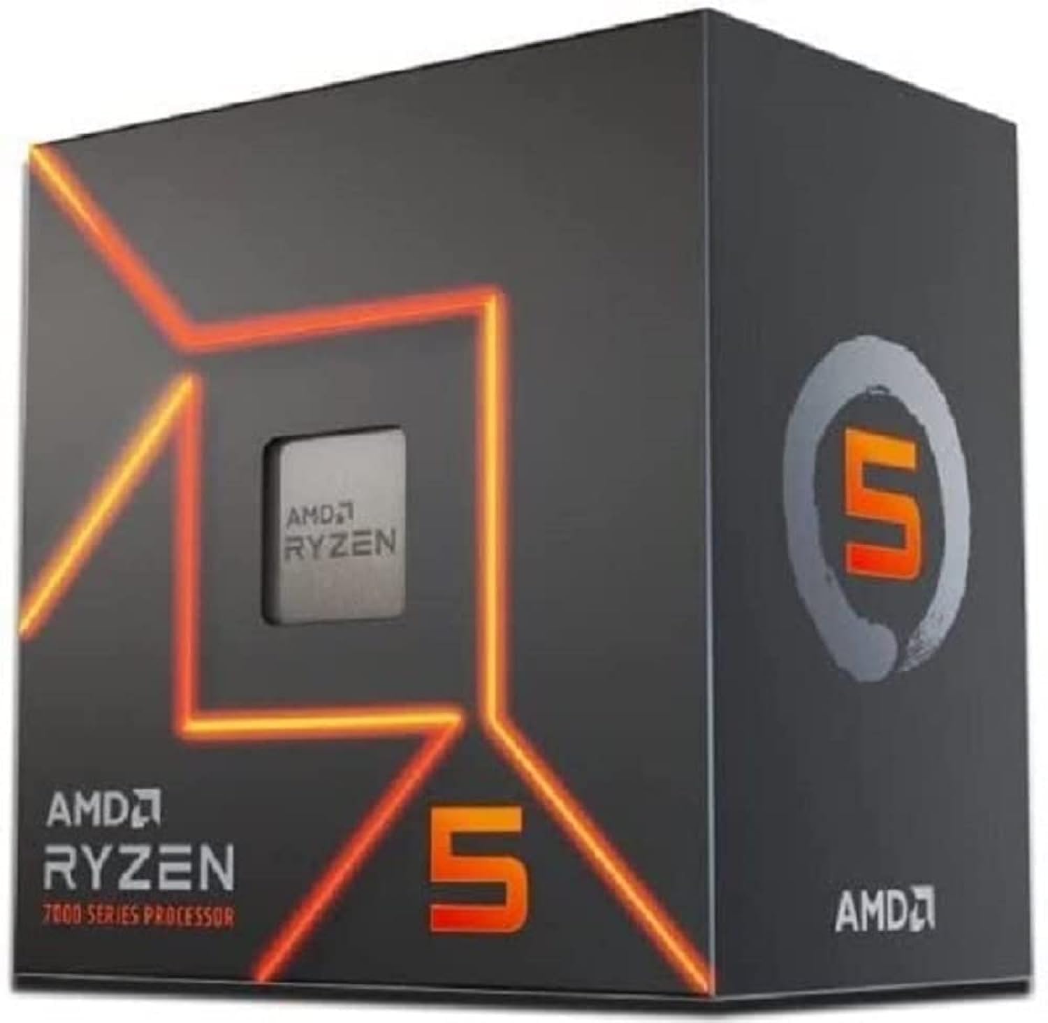 Processador De Desktop Amd Ryzen 5 7600 De 6 Núcleos, 12 Threads