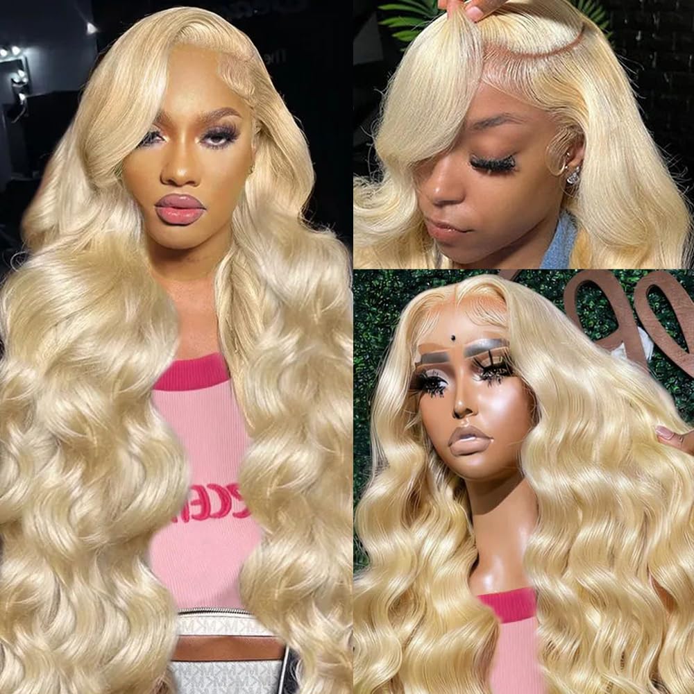 Peruca Semank 613 13x6 Lace Front Human Hair 38" Body Wave