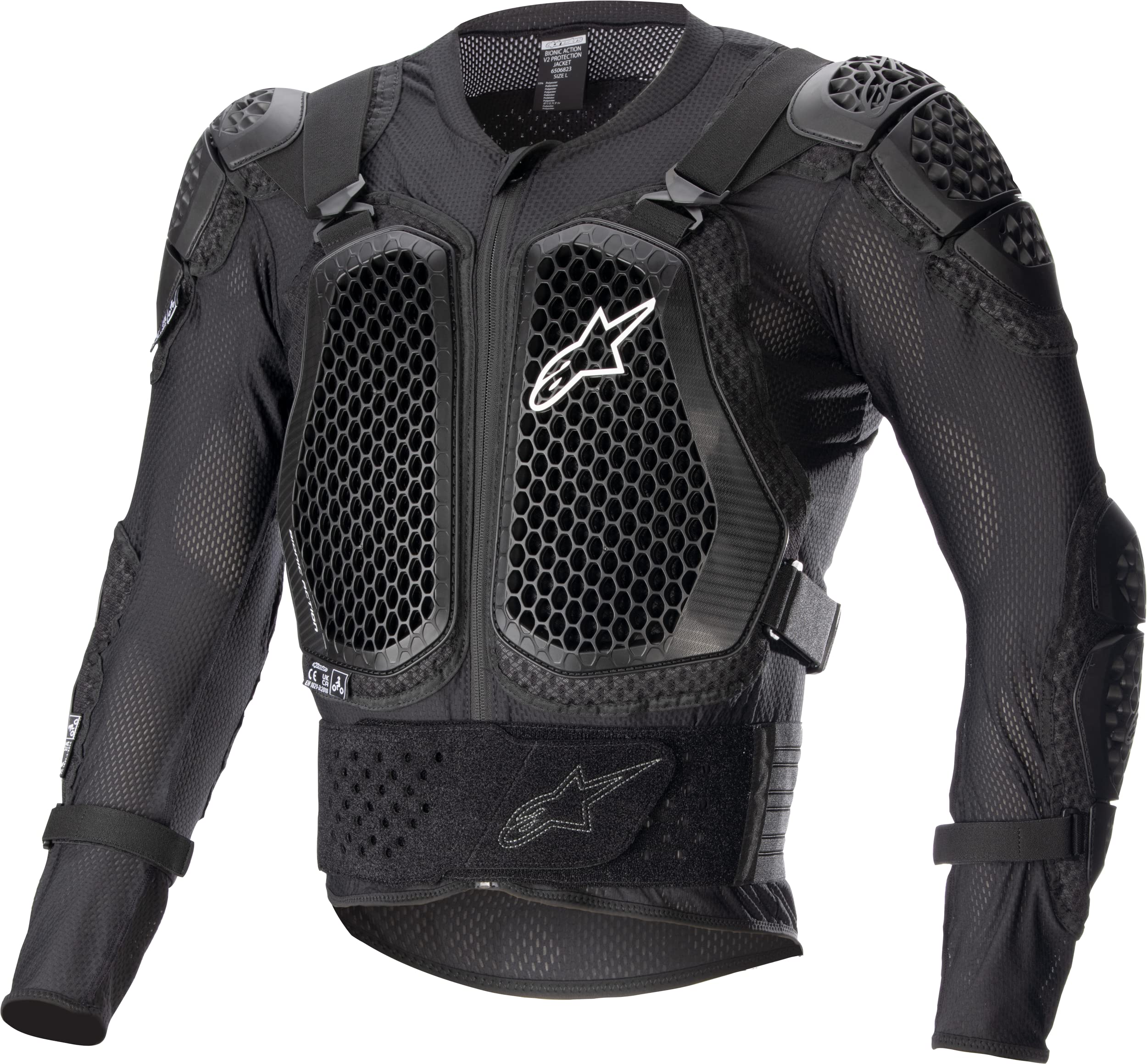 Blusão De Proteção Alpinestars Bionic Action V2 Preto Tamanho L