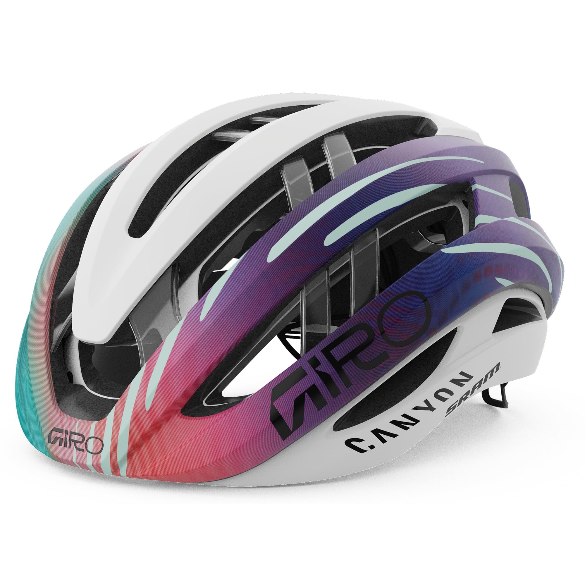 Capacete Giro Aries, Bicicleta De Estrada Esférica Para Adultos, Branco Fosco, S
