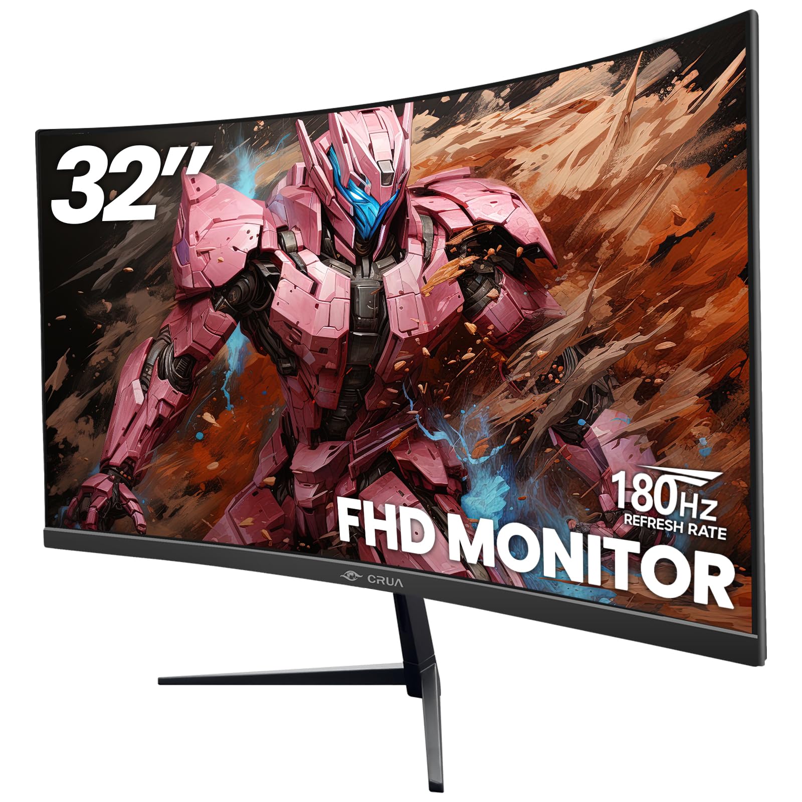 Monitor De Jogos Crua Fhd De 32 Polegadas (1920x1080) 180hz Curvo