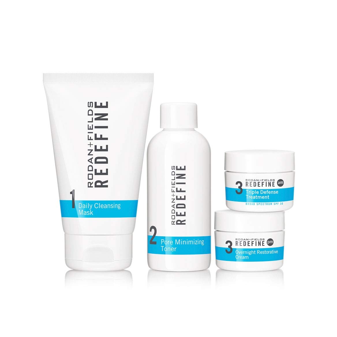 Skincare Rodan + Fields Redefine O Regime Com Limpador, Tônico, Spf E Creme