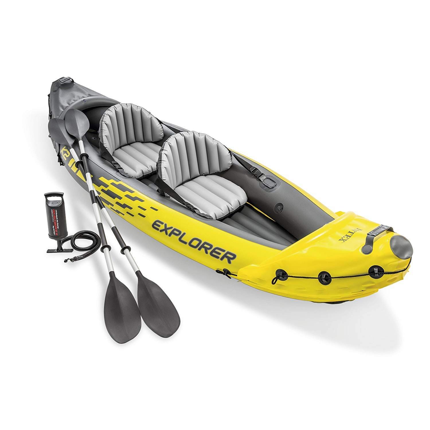 Caiaque Inflável Intex Explorer K2 Para 2 Pessoas Com Capacidade De 180 Kg