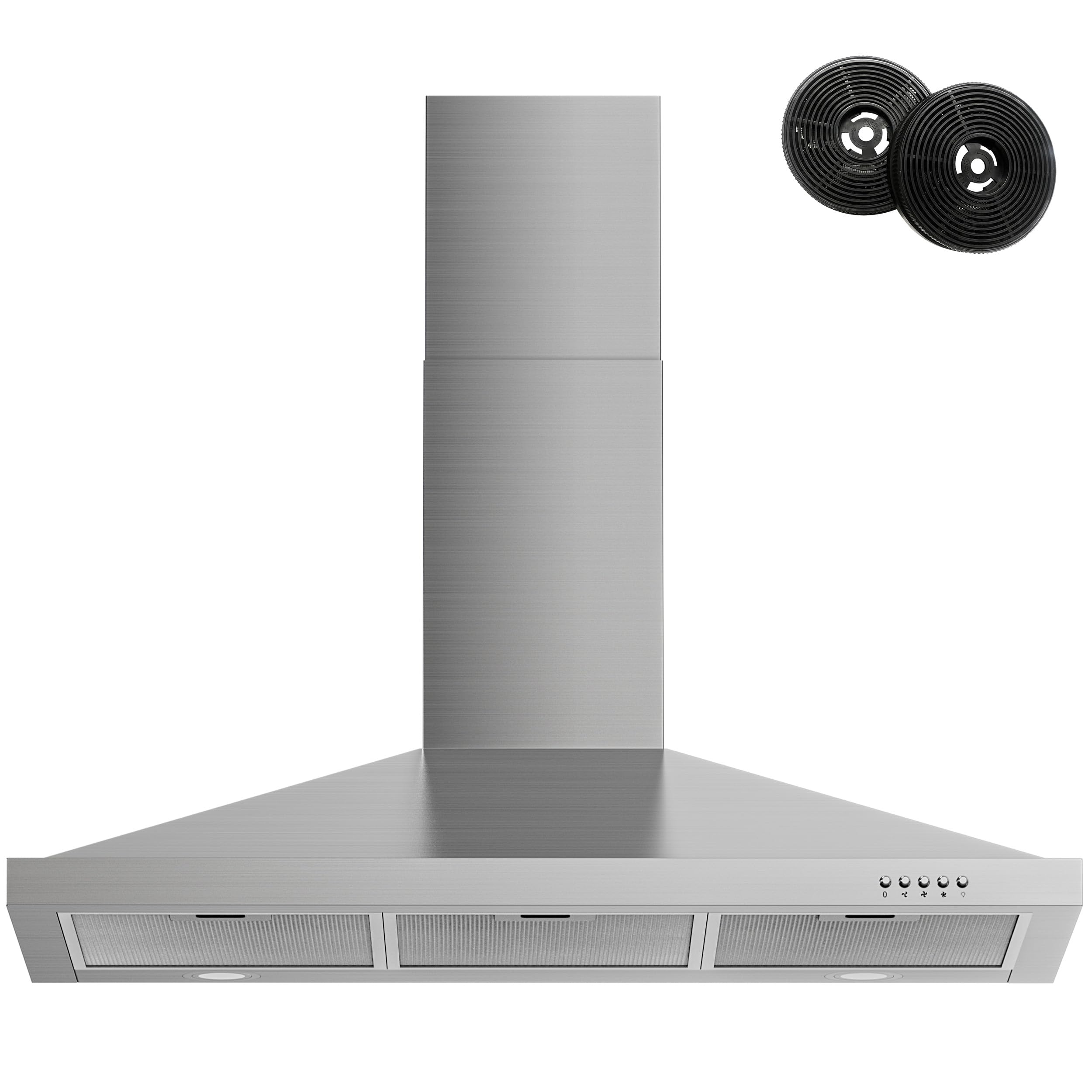 Suporte De Parede Range Hood Firegas De 36 Polegadas Em Aço Inoxidável 450 Cfm