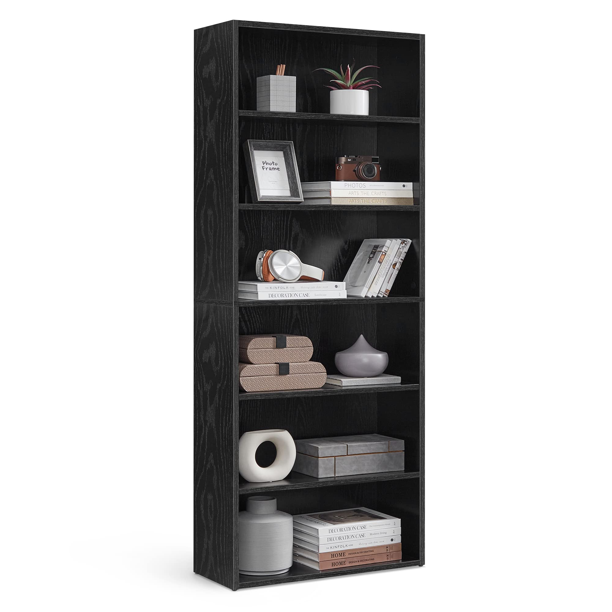 Estante De Livros Vasagle Custos Collection 6-tier Ebony Black