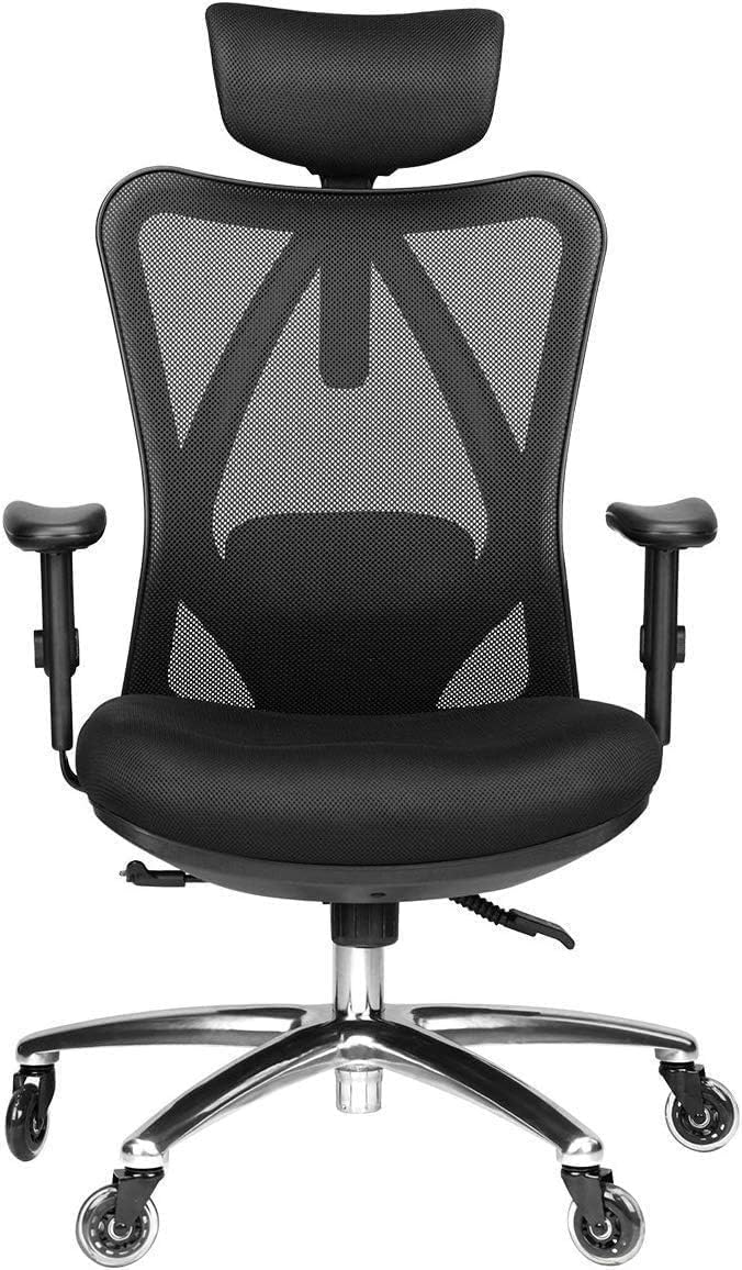Silla De Oficina Ergonómica Duramont Ajustable Con Soporte Lumbar