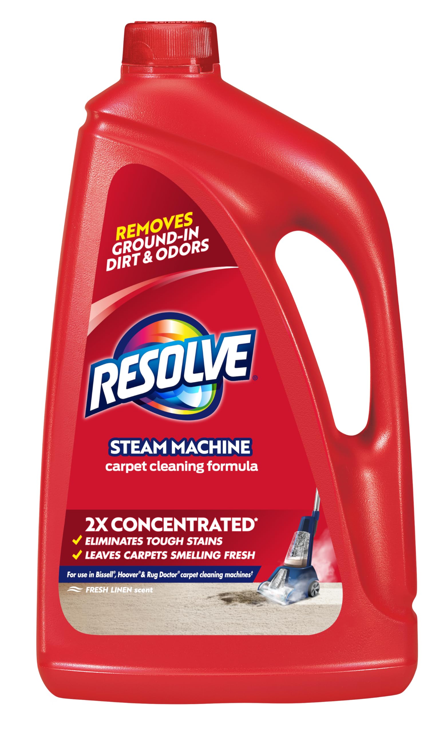 Solução De Limpeza De Carpetes Resolve Steam 2x Concentrate 1,8 L