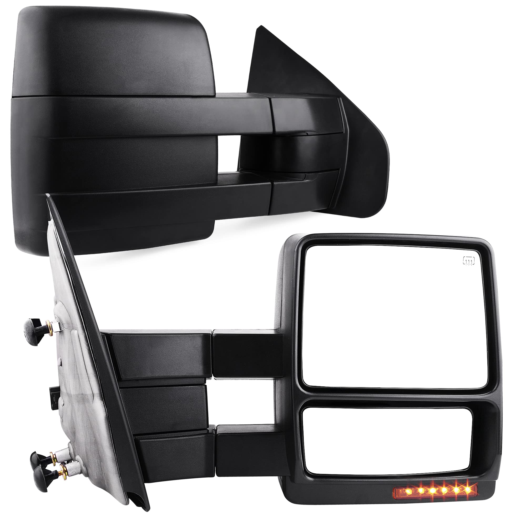 Espelhos De Reboque Yitamotor Compatíveis Com Ford F150 2007-2014