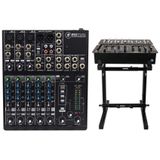Mixer Mackie 802vlz4 Analógico Compacto De 8 Canais Com 3 Pré-amplificadores Onyx