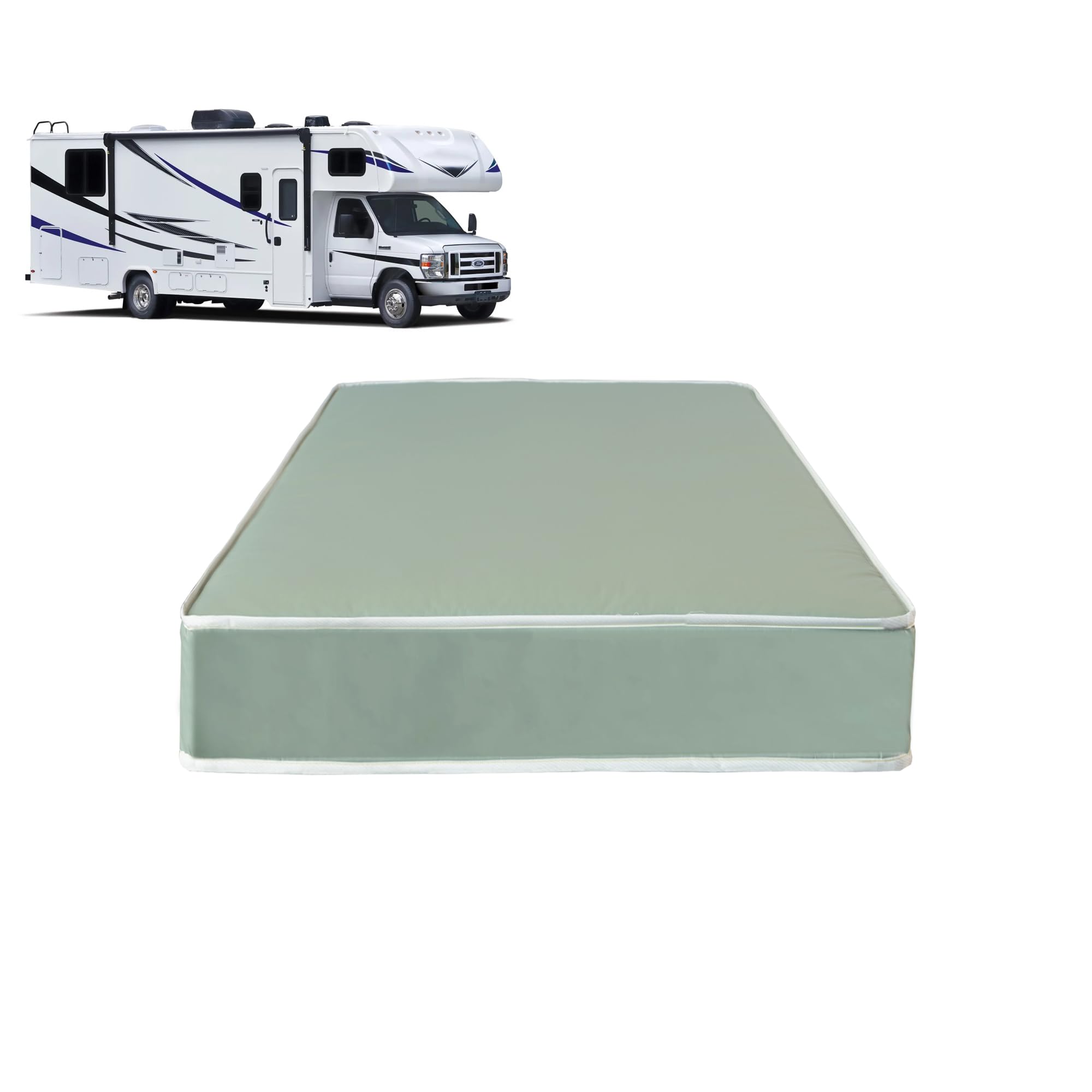 Colchão Rv Greaton De Espuma De Alta Densidade De 8 Polegadas Verde
