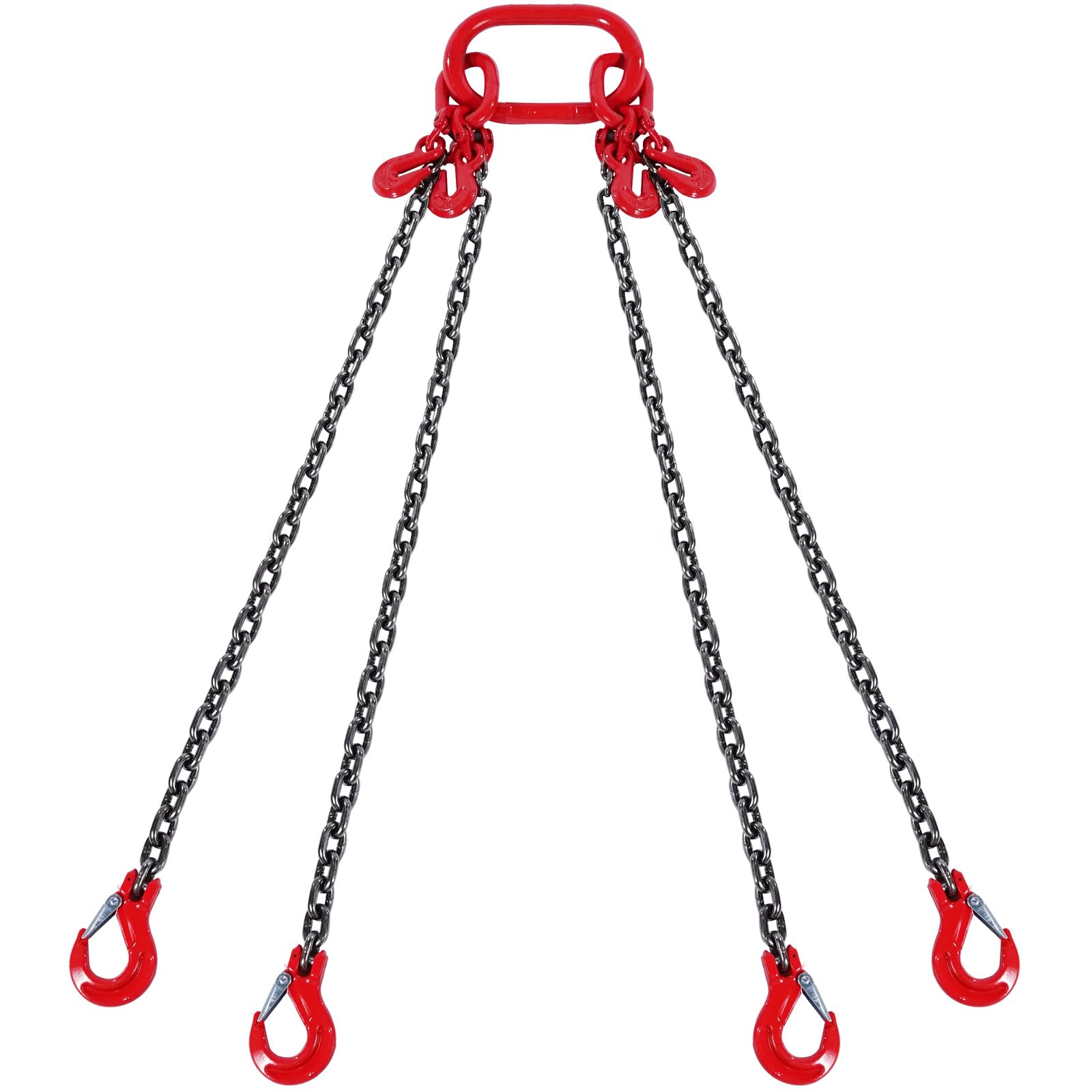 Chain Sling Vevor 5/16 Polegadas X 10 Pés Com Ganchos, Motor G80 De 5 Toneladas