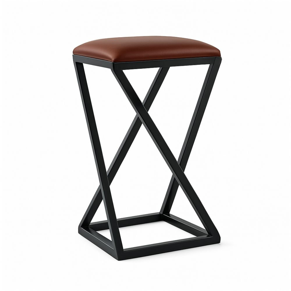 Banqueta Z Baixa 50 Cm Banquinho Cozinha Balcão Bar Corino