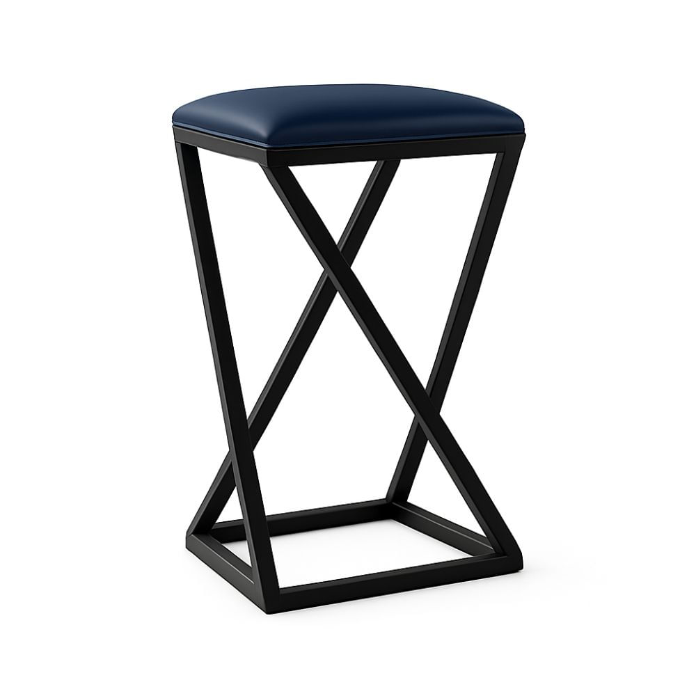 Banqueta Z Baixa 50 Cm Banquinho Cozinha Balcão Bar Corino