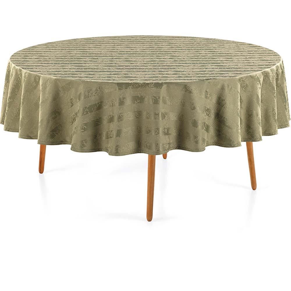 Toalha De Mesa Redonda Campestre 178cm - Karsten Erva Mate/40263